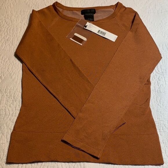 Authentic Donna Karan New York silk/stretch top. NWT. Small - Picture 1 of 8